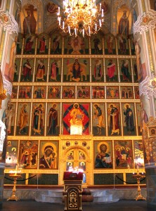 La cathédrale de l'Annonciation, iconostase chapelle de l'Archange Gabriel